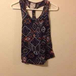 Tribal print summer tank