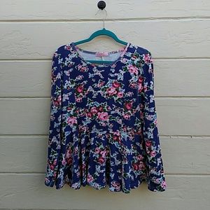 Floral peplum
