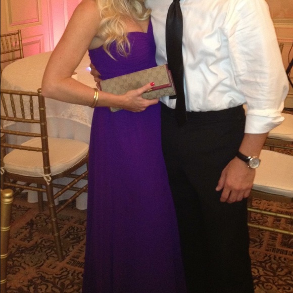 Ralph Lauren Evening Strapless Gown Purple Size 2 - Picture 2 of 3