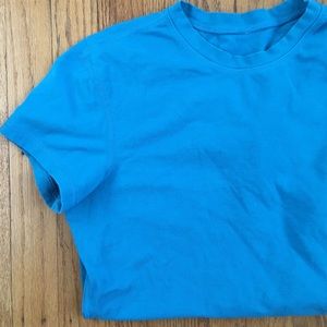 Lululemon Blue Workout Crew Tee