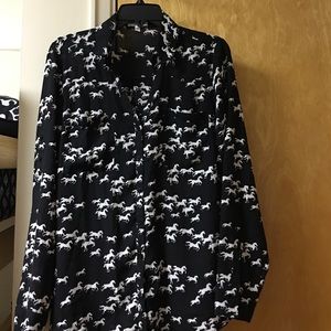 Long sleeved button down shirt