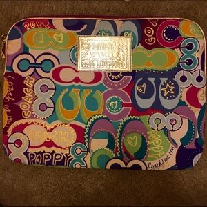 Coach laptop case