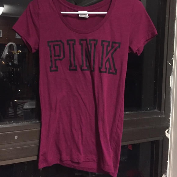 Cranberry colored tee