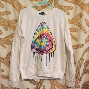 Tie dye Shark Crew Neck