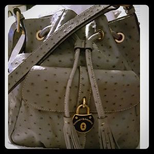 Dooney & Bourke Ostrich Bucket Bag