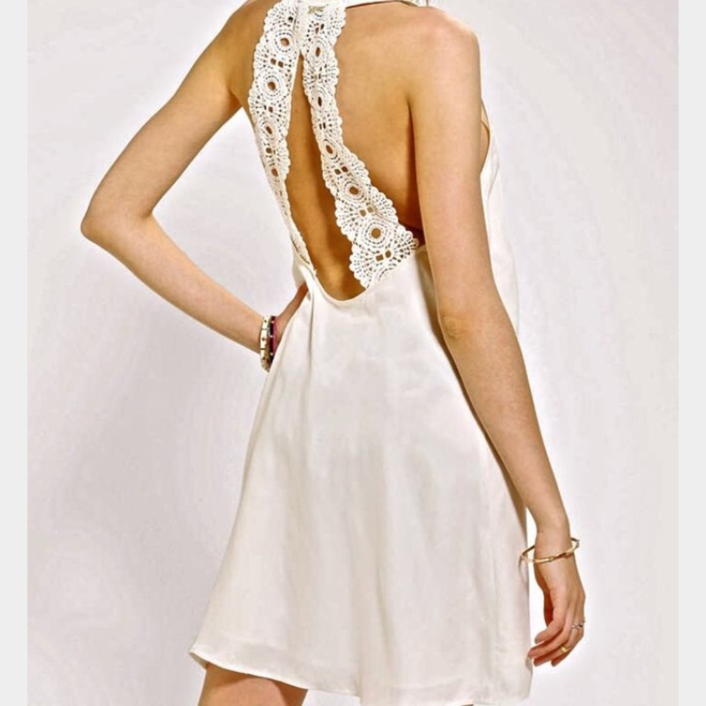 Backless lace dress from urban outfitters