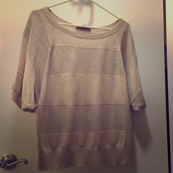 Gold dolman sleeve top