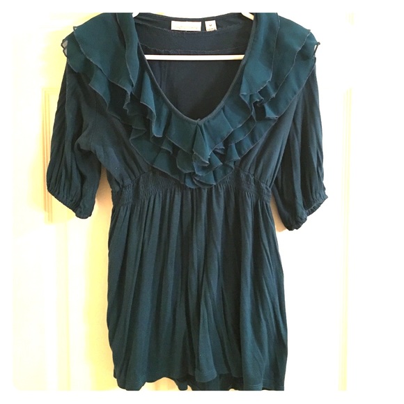 Ruffle V-Neck Top