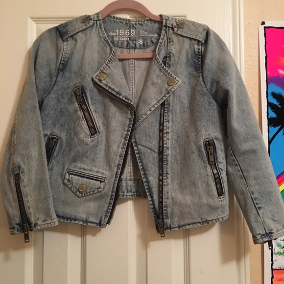 Gap Denim Moto Jacket