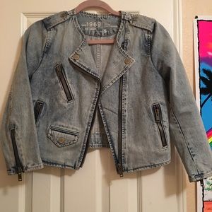 Gap Denim Moto Jacket