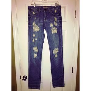 Tall Distressed Skinny Jeans