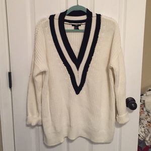 Black and white sweater