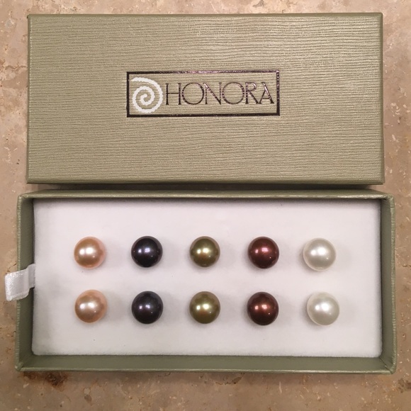 Honora box stud earring set