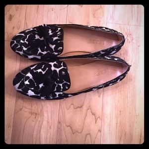 J. Crew black and white loafers