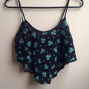 floral crop top