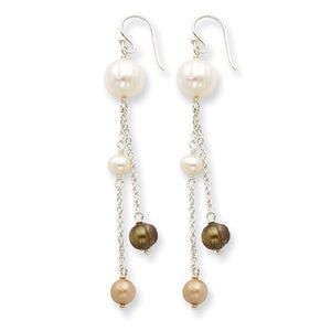 CFW Pearl and .925 Sterling Silver Earrings