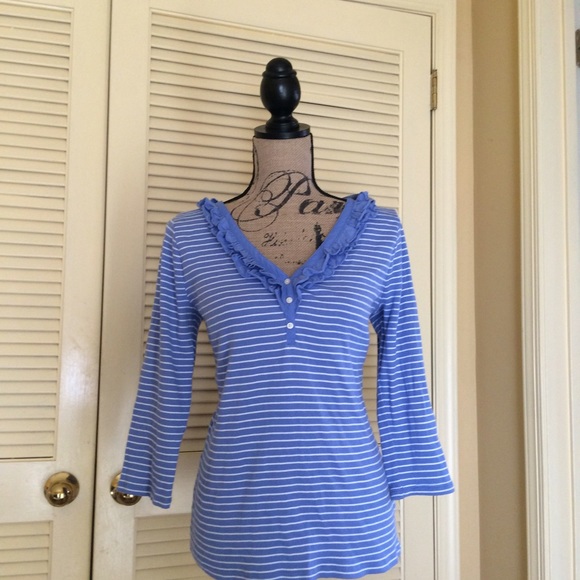 SALE❗️Ralph Lauren BlueWhite Top!
