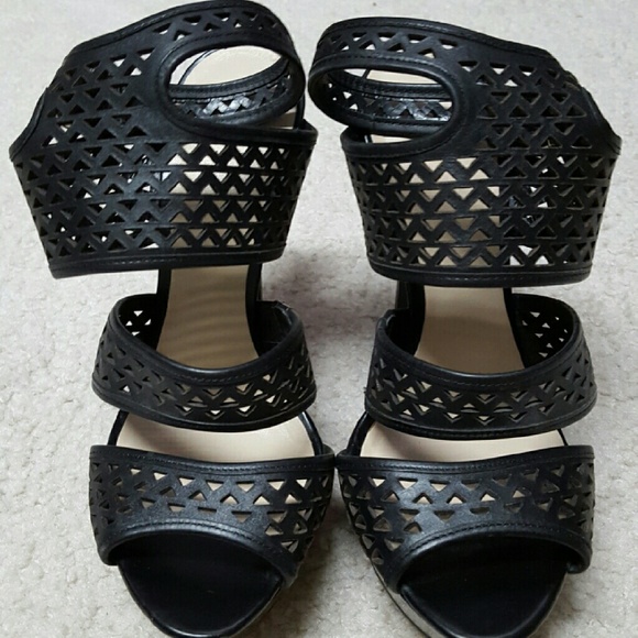 Bakers sexy open toe cutout ultra high heels platf