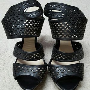 Bakers sexy open toe cutout ultra high heels platf