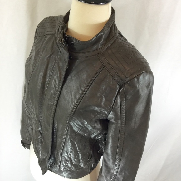 Zara Jackets & Blazers - Zara Basic faux leather bomber jacket