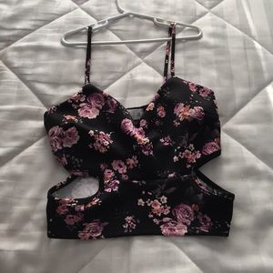 Floral crop top