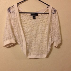 White lace cover