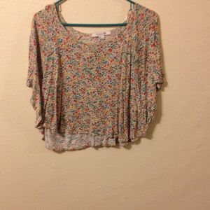 Multicolored floral top