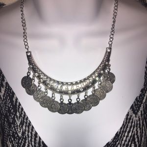 Boho Coin Necklace & Earring Set