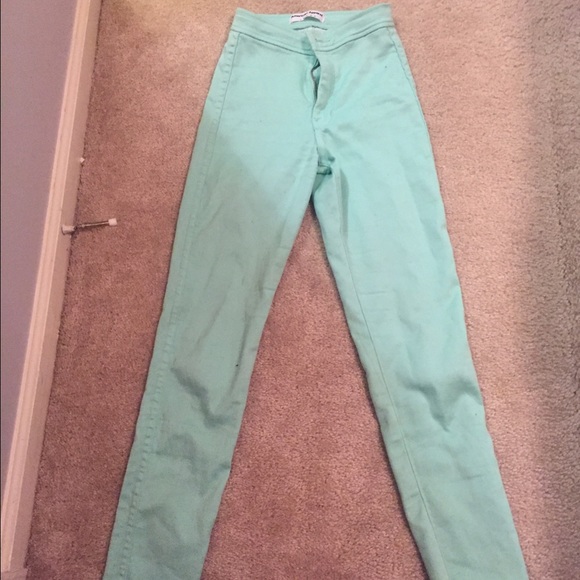 American apparel mint easy jeans!