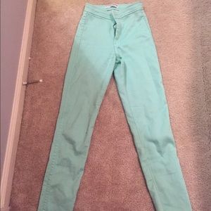 American apparel mint easy jeans!