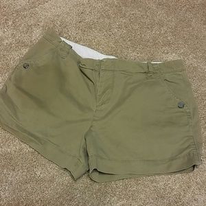 SIZE 12 midrise olive color shorts