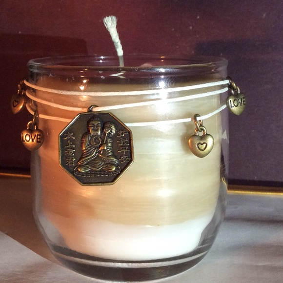 SOLD*****One of a kind two-toned Buddha candle - Picture 2 of 4