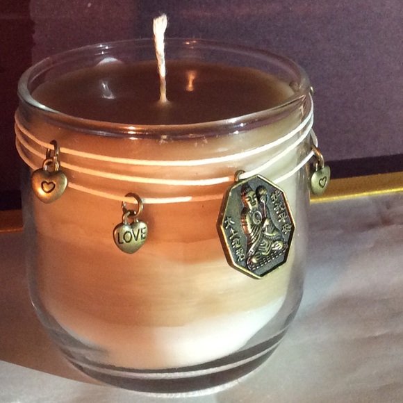 SOLD*****One of a kind two-toned Buddha candle - Picture 3 of 4