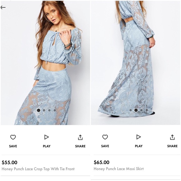 Maxi Skirt and Crop Top set - Picture 4 of 5