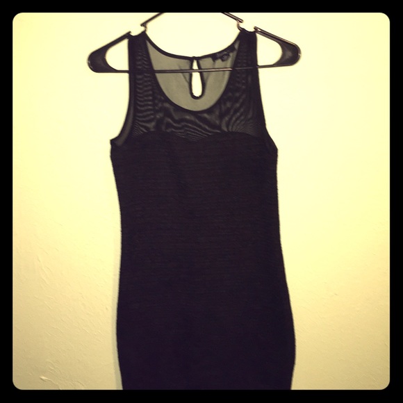 Black mini dress