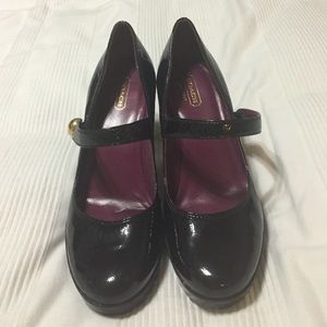 Coach heeled Mary Jane's