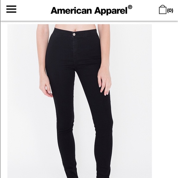 Black American apparel easy jeans