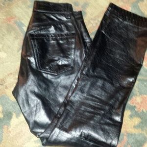 Black leathers size 1