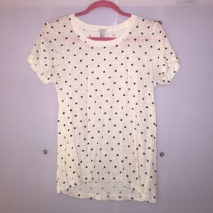 JCrew polka dot tee