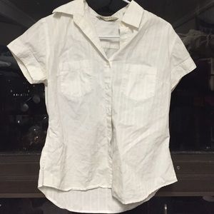 white collared button down