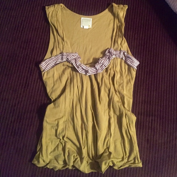 Anthropologie green bubble tank