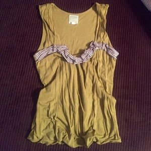 Anthropologie green bubble tank