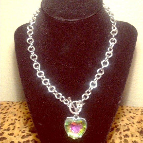 Chunky Chain Heart Necklace