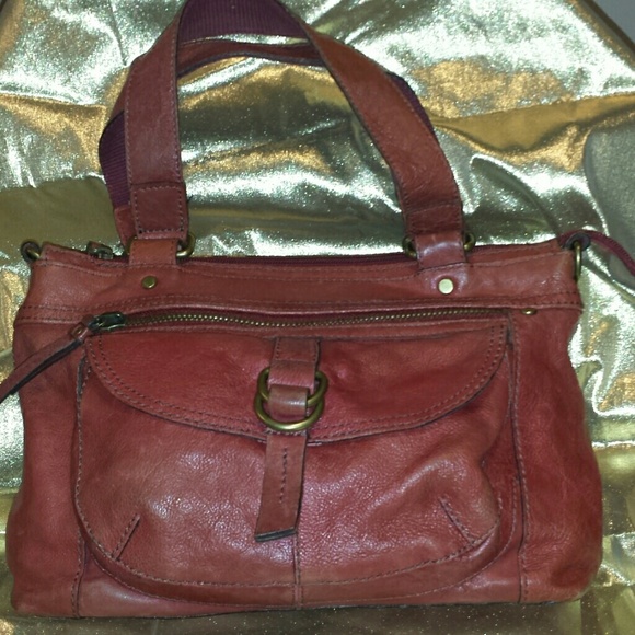 FOSSIL LEATHER  SHOULDER  HANDBAG