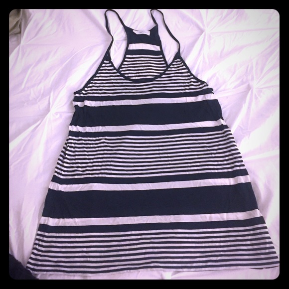 Striped Navy Tank!