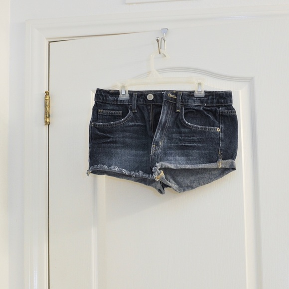 Denim cut off shorts
