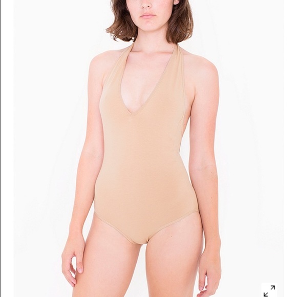 Cotton Spandex Jersey Halter Leotard
