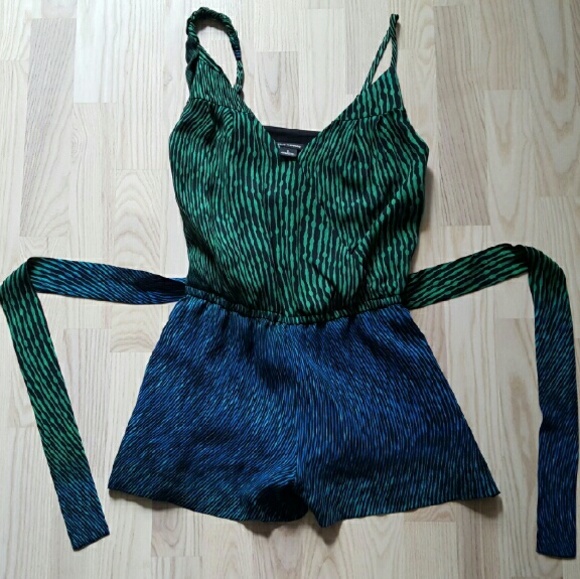 Club Monaco Aleta Silk Romper/Jumper