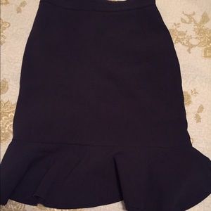 H&M navy flippy skirt