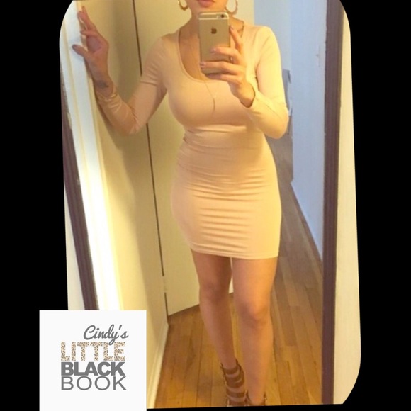 CindyLBB Dresses & Skirts - 😳 Nude Bodycon Dress 😳 CindyLBB Dresses & Skirts - 😳 Nude Bodycon Dress 😳